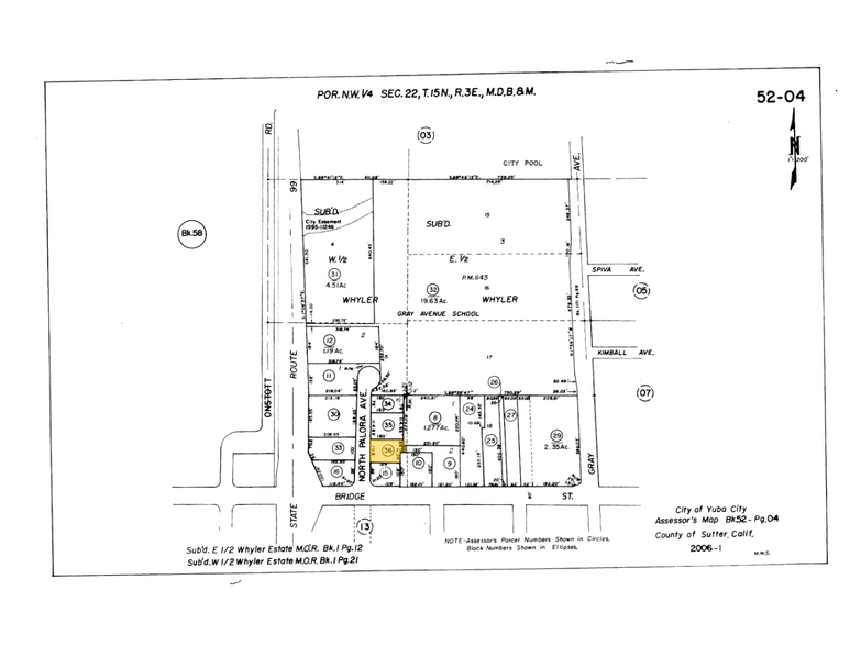 677 N Palora Ave, Yuba City, CA à louer - Plan cadastral – Image 1 sur 1
