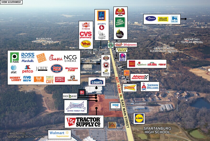 2081 E Main St, Spartanburg, SC à louer - Photo de l’immeuble – Image 3 sur 7