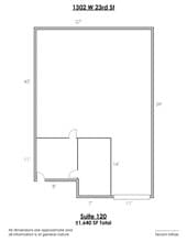 1302 W 23rd St, Tempe, AZ à louer Plan d’étage– Image 1 sur 1