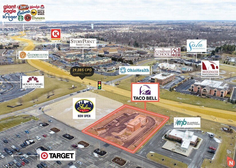 10600 Sawmill Pky, Powell, OH à vendre - Aérien – Image 3 sur 4