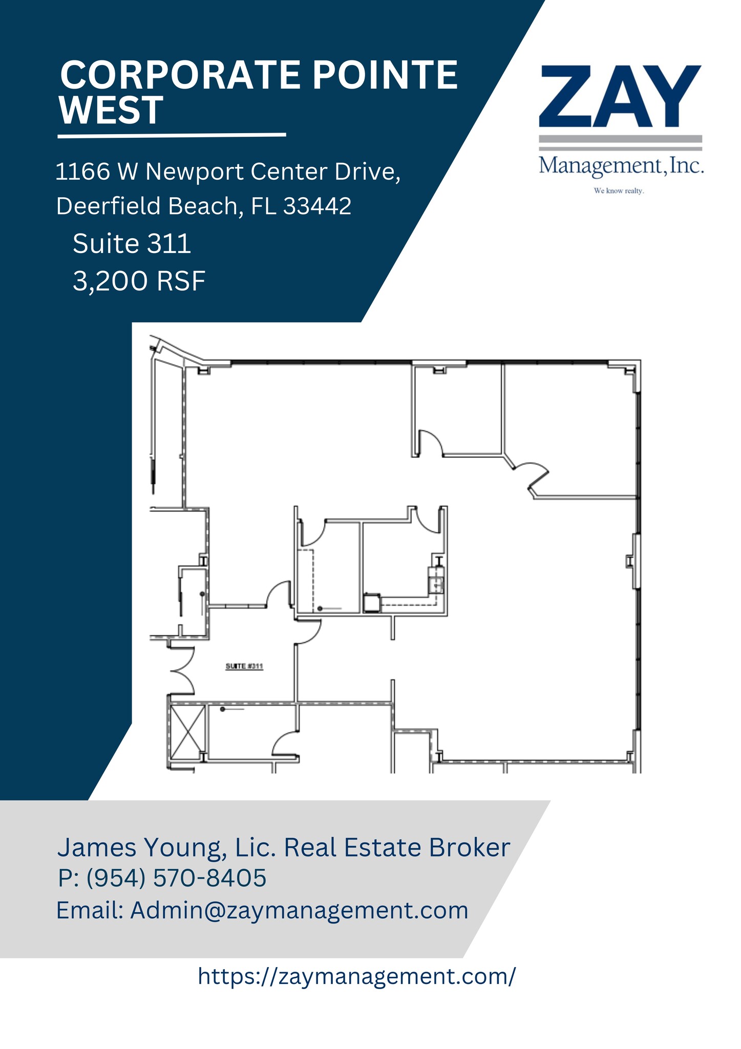 1166 W Newport Center Dr, Deerfield Beach, FL à louer Plan de site– Image 1 sur 2