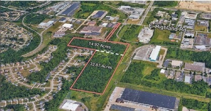 1438 Highland Rd, Macedonia, OH - Vue aérienne  vue de carte