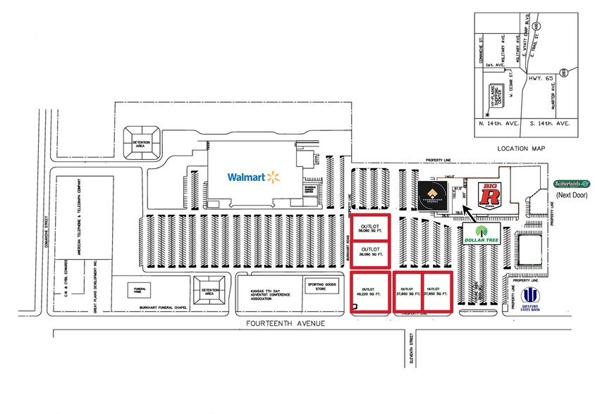 2101 14th Ave, Dodge City, KS à louer - Plan de site – Image 3 sur 5