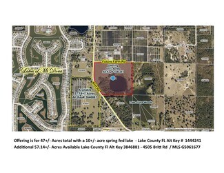 Plus de détails pour Future Farm & Britt Rd, Mount Dora, FL - Terrain à vendre