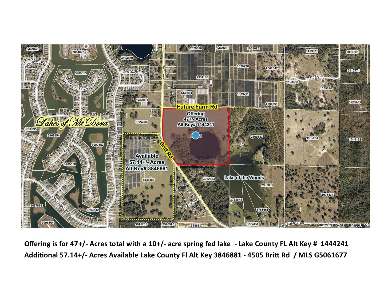 Future Farm & Britt Rd, Mount Dora, FL à vendre Photo principale– Image 1 sur 15