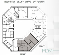 12520 High Bluff Dr, San Diego, CA à louer Plan d’étage– Image 1 sur 1