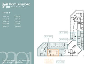 2201 N Collins St, Arlington, TX à louer Plan d’étage– Image 1 sur 1