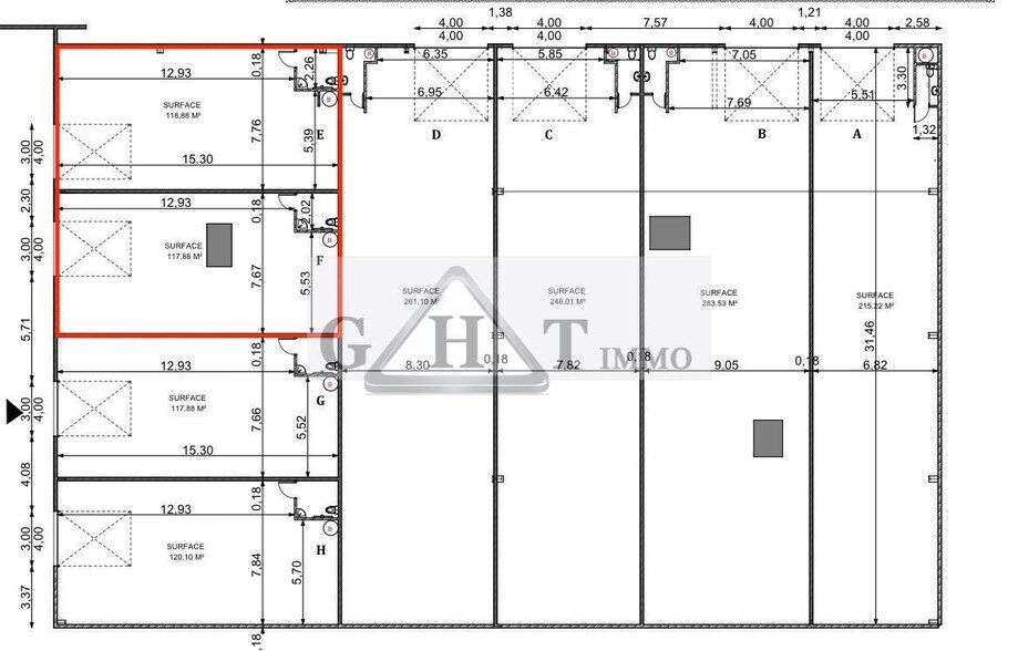 Industriel/Logistique dans Bondoufle à louer - Plan d’étage – Image 3 sur 3
