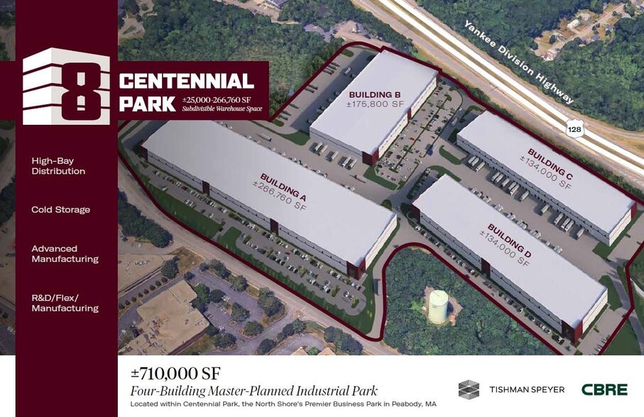 8 Centennial Dr, Peabody, MA à louer - Plan de site – Image 2 sur 2