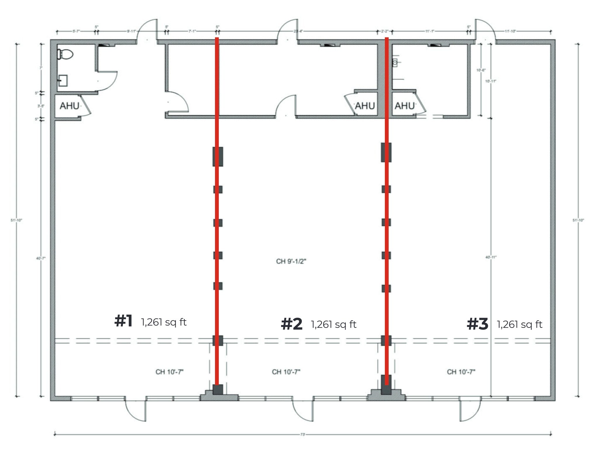 3920 W Broward Blvd, Fort Lauderdale, FL à louer Plan d’étage– Image 1 sur 3