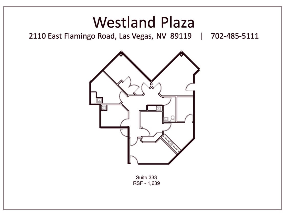 2110 E Flamingo Rd, Las Vegas, NV à louer Plan d’étage– Image 1 sur 1