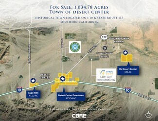 Plus de détails pour 1 Desert Ctr, Desert Center, CA - Terrain à vendre