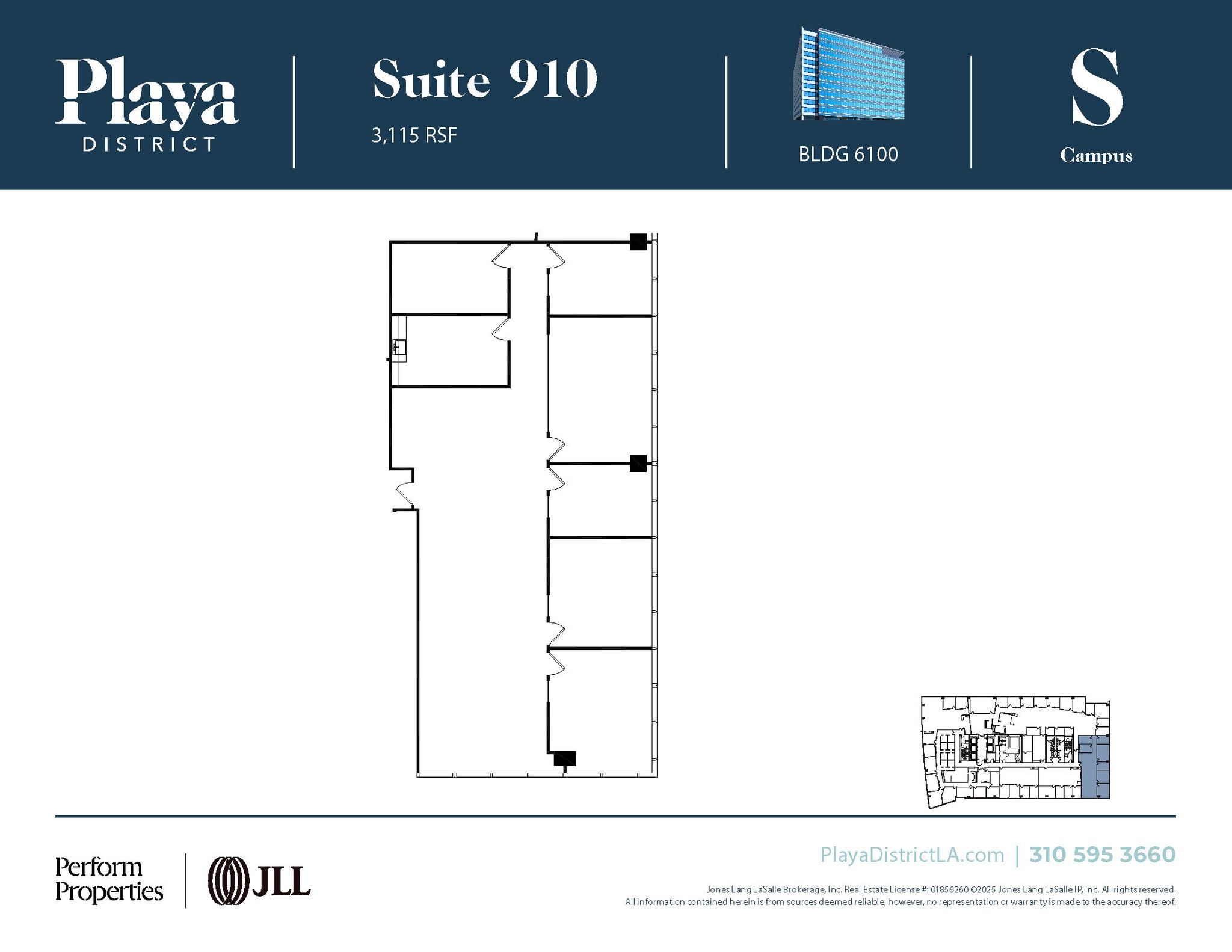6100 Center Dr, Los Angeles, CA à louer Plan d’étage– Image 1 sur 1