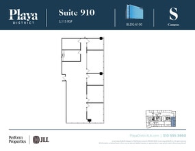 6100 Center Dr, Los Angeles, CA à louer Plan d’étage– Image 1 sur 1
