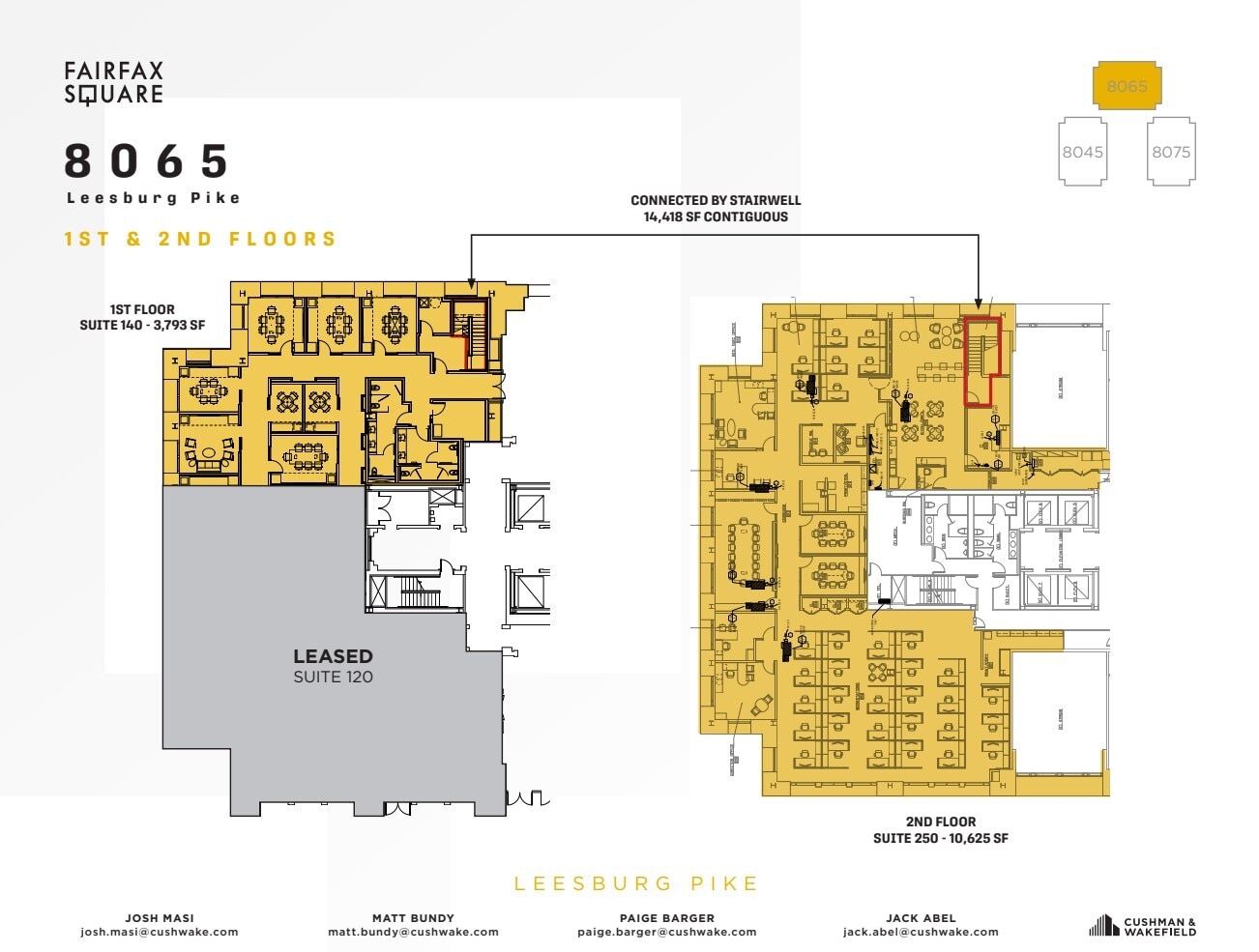 8065 Leesburg Pike, Vienna, VA à louer Plan d’étage– Image 1 sur 1