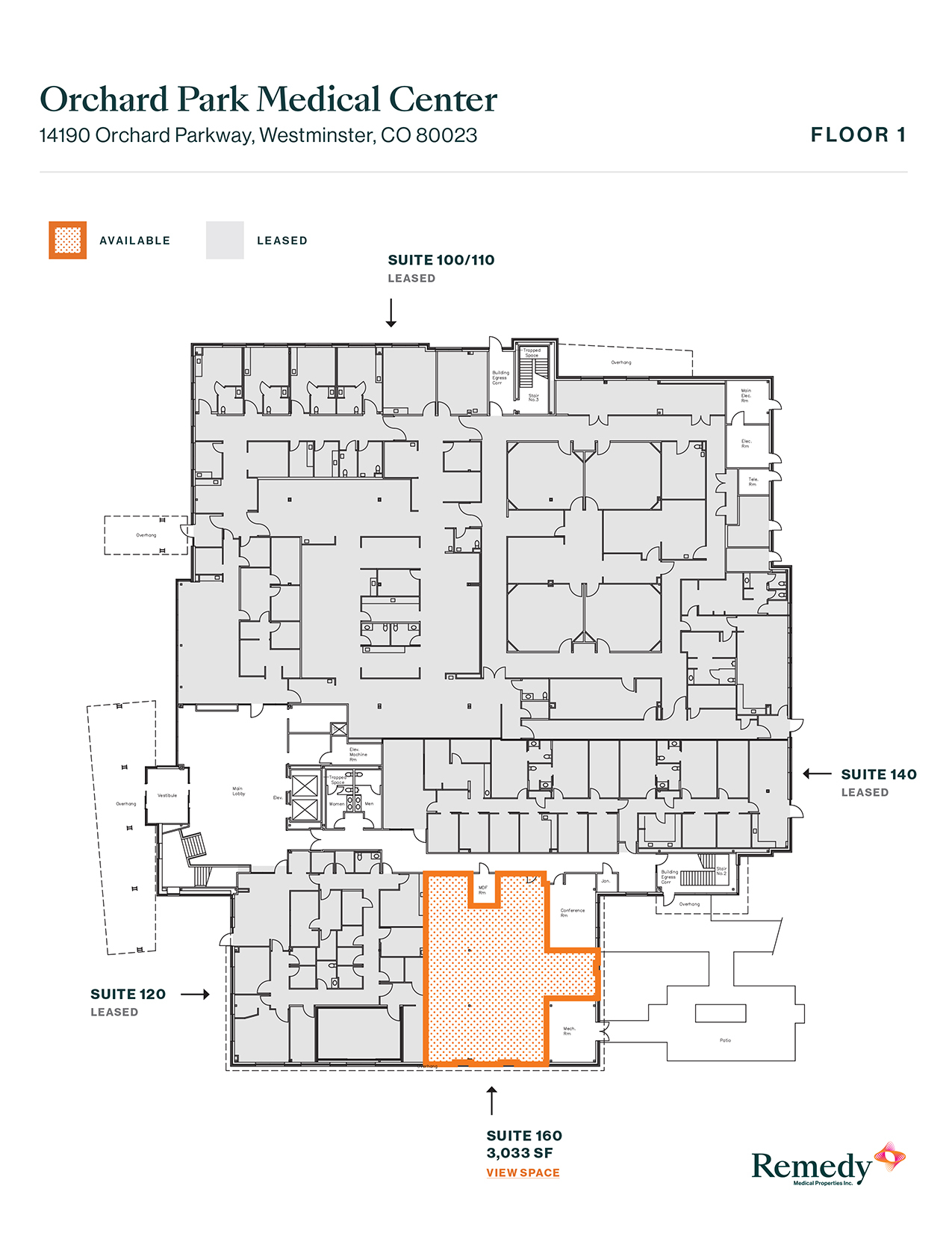 14190 Orchard Pky, Westminster, CO à louer Plan d’étage– Image 1 sur 1