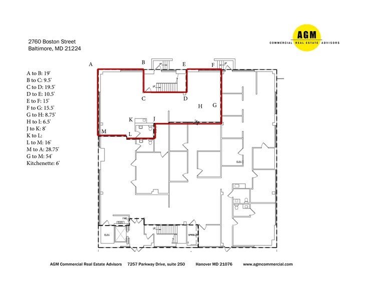 2760 Boston St, Baltimore, MD à louer - Plan de site – Image 3 sur 9