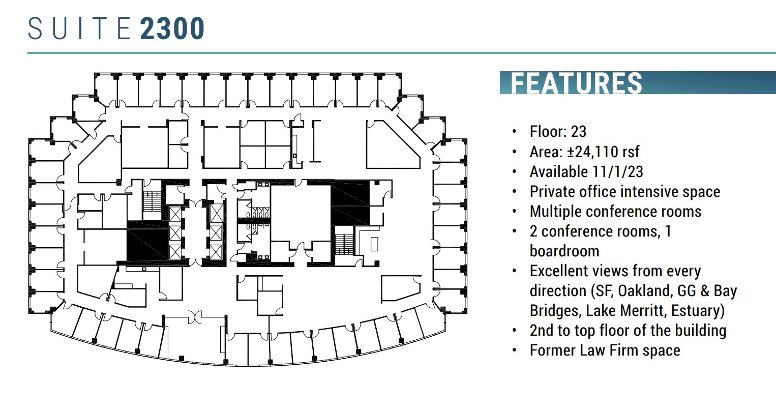 1111 Broadway, Oakland, CA à louer Plan d’étage– Image 1 sur 1