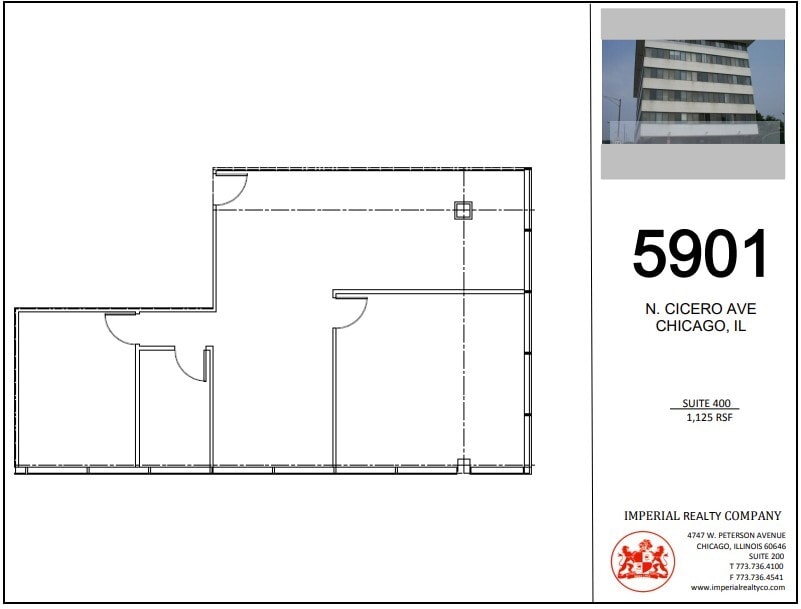 5901 N Cicero Ave, Chicago, IL à louer Plan d’étage– Image 1 sur 5