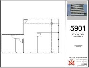 5901 N Cicero Ave, Chicago, IL à louer Plan d’étage– Image 1 sur 5