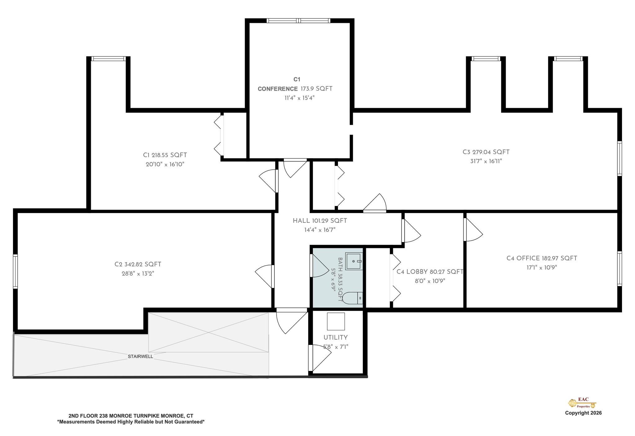 238 Monroe Tpke, Monroe, CT à louer Plan d’étage– Image 1 sur 1