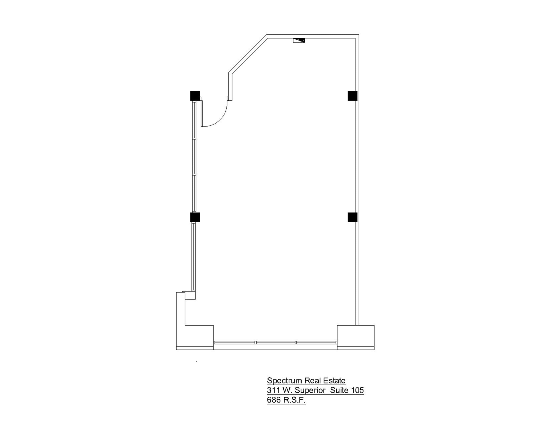 311 W Superior St, Chicago, IL à louer Plan d’étage– Image 1 sur 1