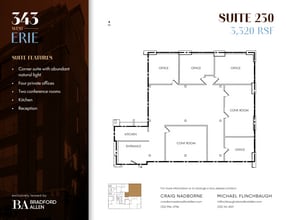 343 W Erie St, Chicago, IL à louer Plan d’étage– Image 1 sur 6