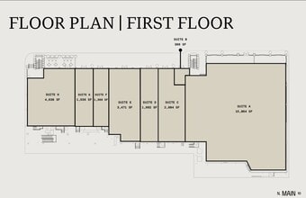 505 N Main St, Greenville, SC à louer Plan d’étage– Image 1 sur 1