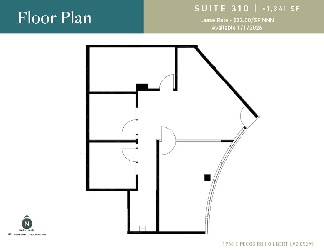 1760 E Pecos Rd, Gilbert, AZ à louer Plan d’étage– Image 1 sur 1