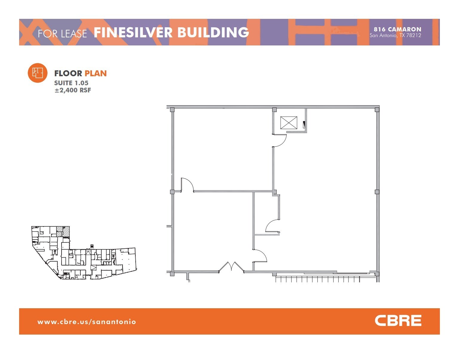 816 Camaron St, San Antonio, TX à louer Plan d’étage– Image 1 sur 1