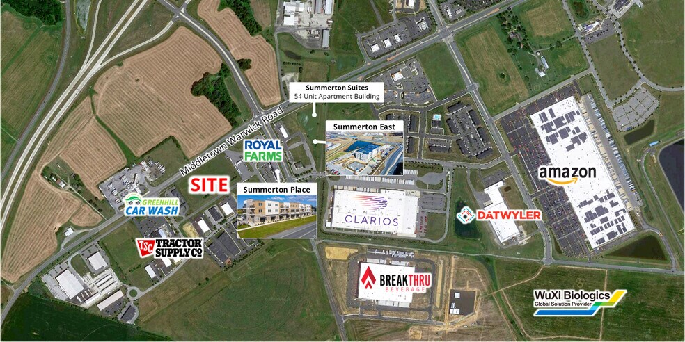 870 Middletown Warwick Rd, Middletown, DE à louer - Aérien – Image 2 sur 2