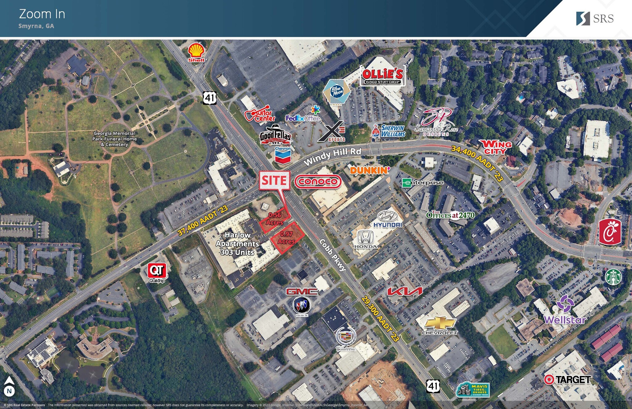 2086 Cobb Pky SE, Smyrna, GA à louer Aérien– Image 1 sur 4