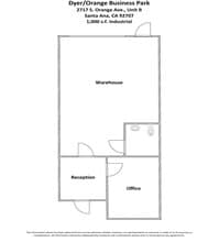 2701 Orange Ave, Santa Ana, CA à louer Plan d’étage– Image 1 sur 4