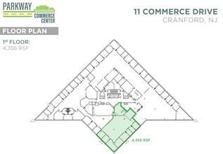 20 Commerce Dr, Cranford, NJ à louer Plan d’étage– Image 1 sur 1