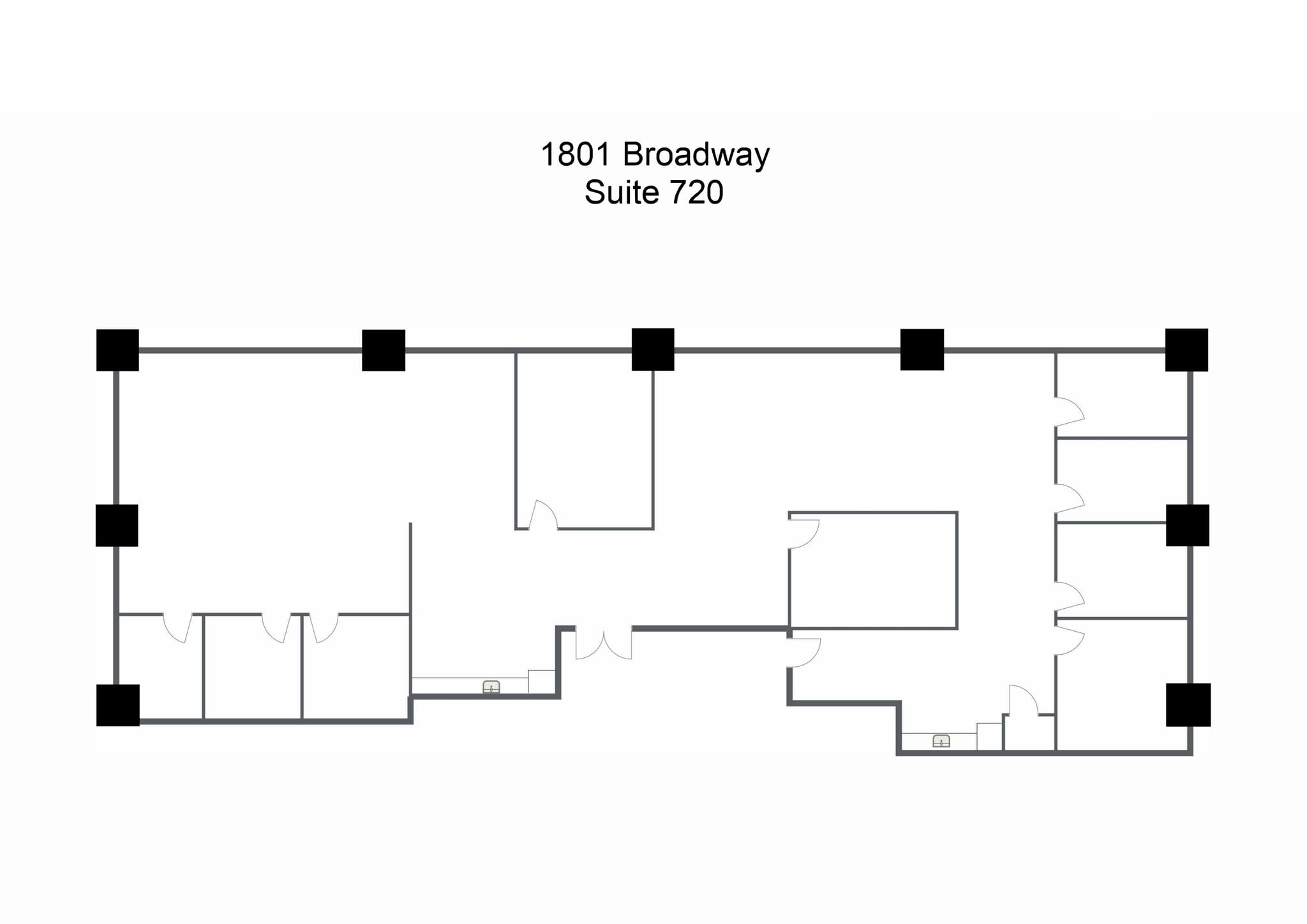 1801 Broadway, Denver, CO à louer Plan d’étage– Image 1 sur 1