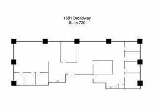1801 Broadway, Denver, CO à louer Plan d’étage– Image 1 sur 1