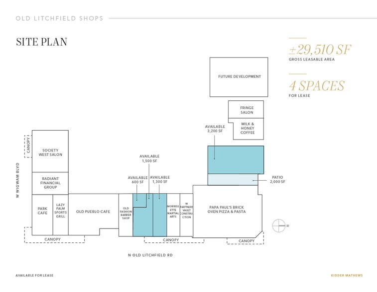 76-118 N Old Litchfield Rd, Litchfield Park, AZ à louer - Plan de site – Image 2 sur 6