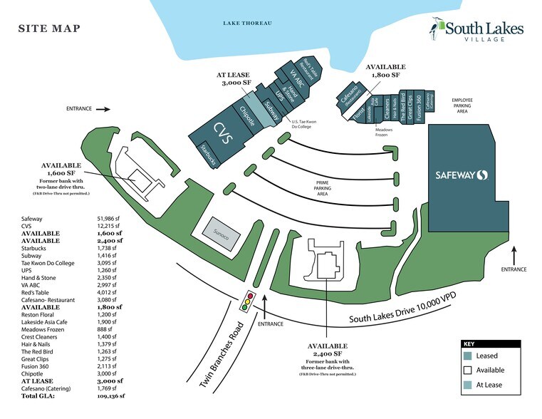 11130-11180 South Lakes Dr, Reston, VA à louer - Plan de site – Image 2 sur 2