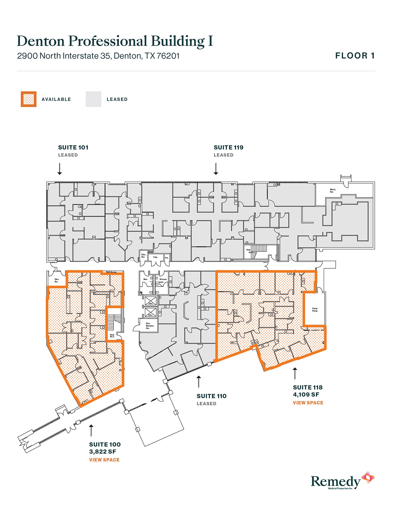 2900 Interstate 35, Denton, TX à louer Plan d’étage– Image 1 sur 1