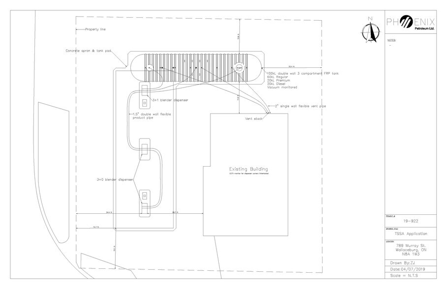 789 Murray St, Wallaceburg, ON à vendre - Plan de site – Image 2 sur 2