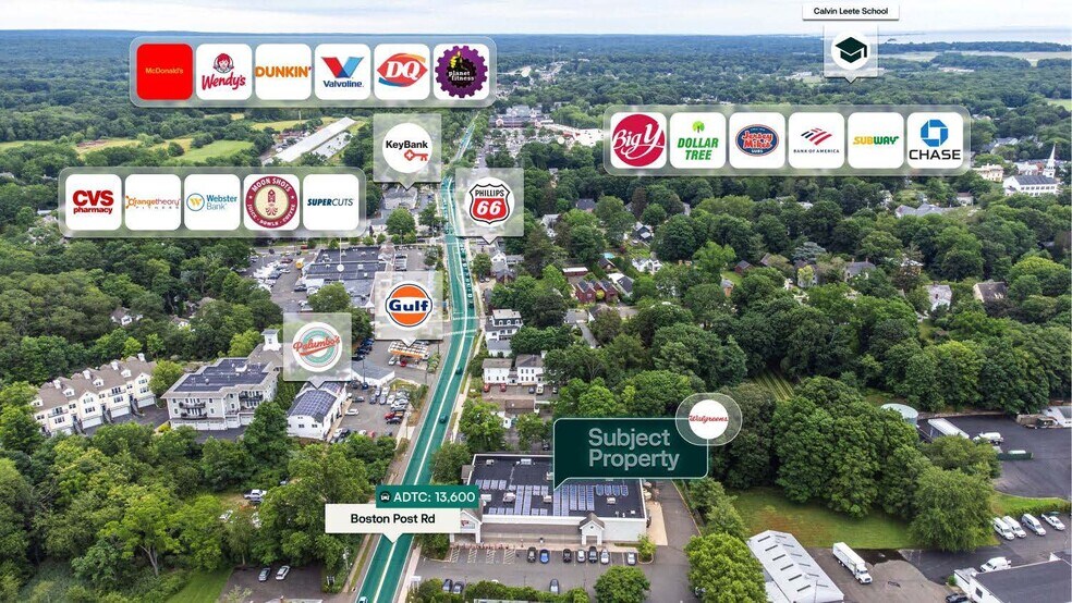 1116 Boston Post Rd, Guilford, CT à vendre - Aérien – Image 2 sur 2