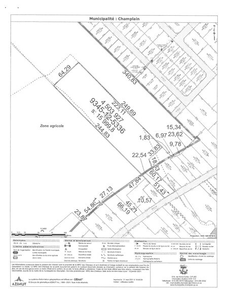 897 Rue Notre-Dame, Champlain, QC à vendre - Plan de site – Image 1 sur 1