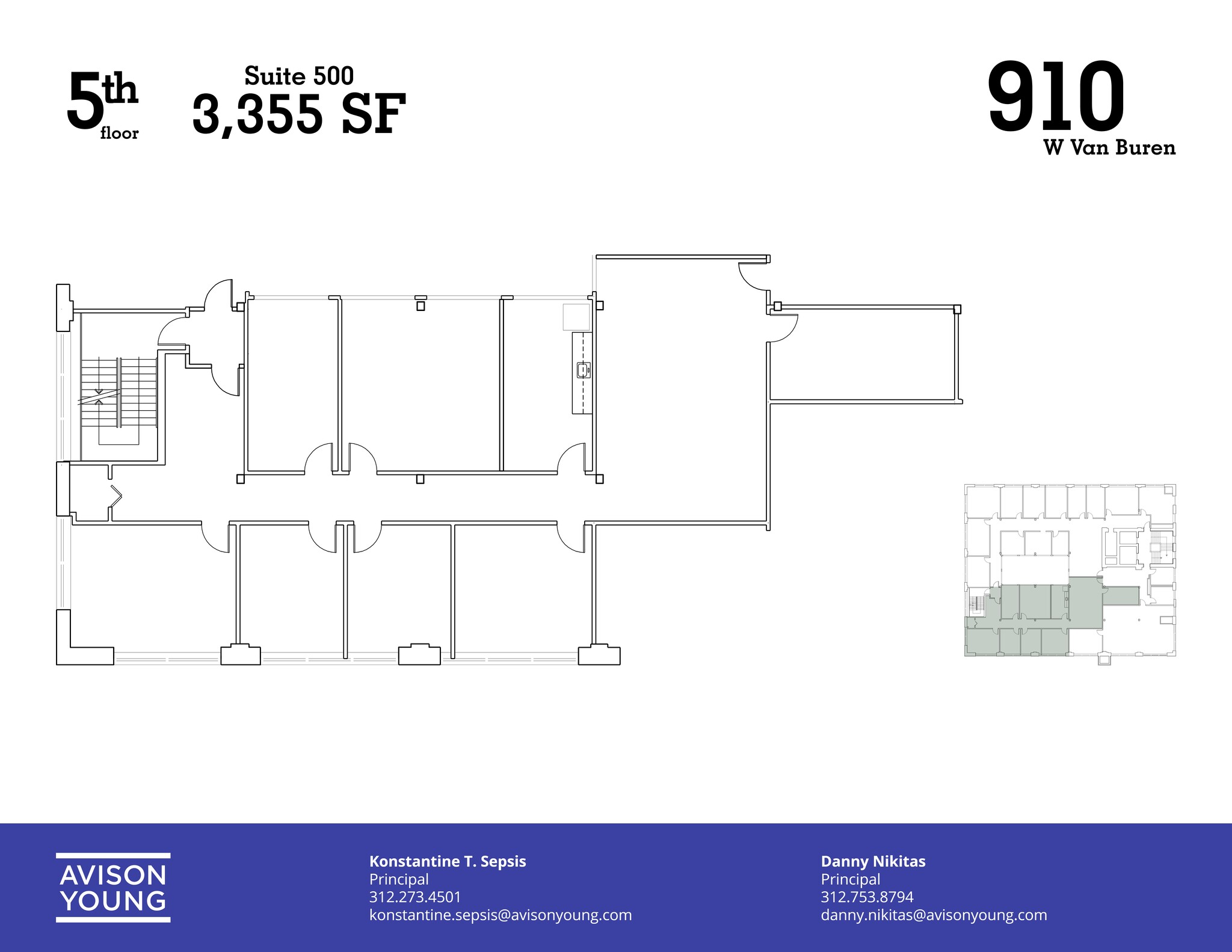 910 W Van Buren St, Chicago, IL à louer Plan de site– Image 1 sur 1