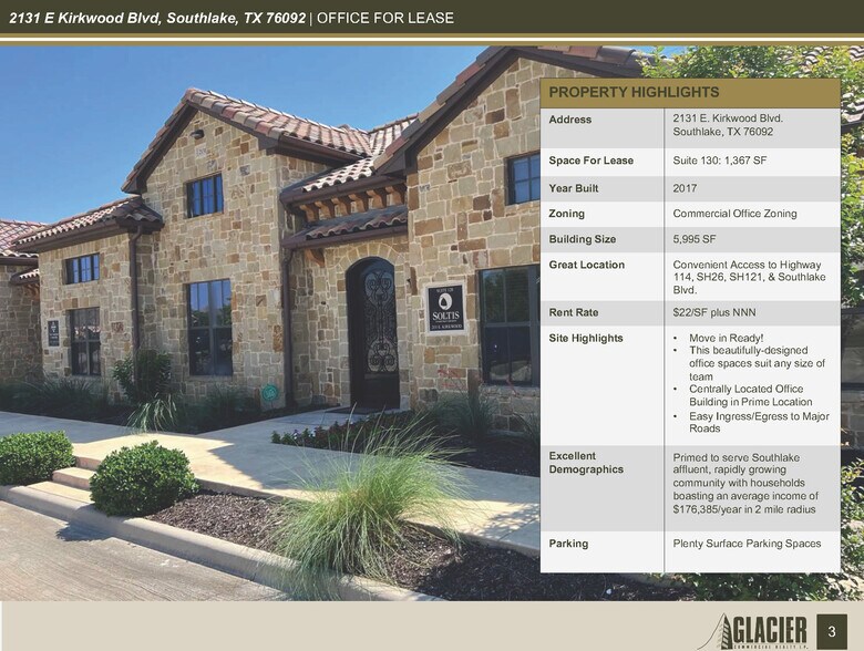 2131 E Kirkwood Blvd, Southlake, TX à louer - Photo de l’immeuble – Image 3 sur 32