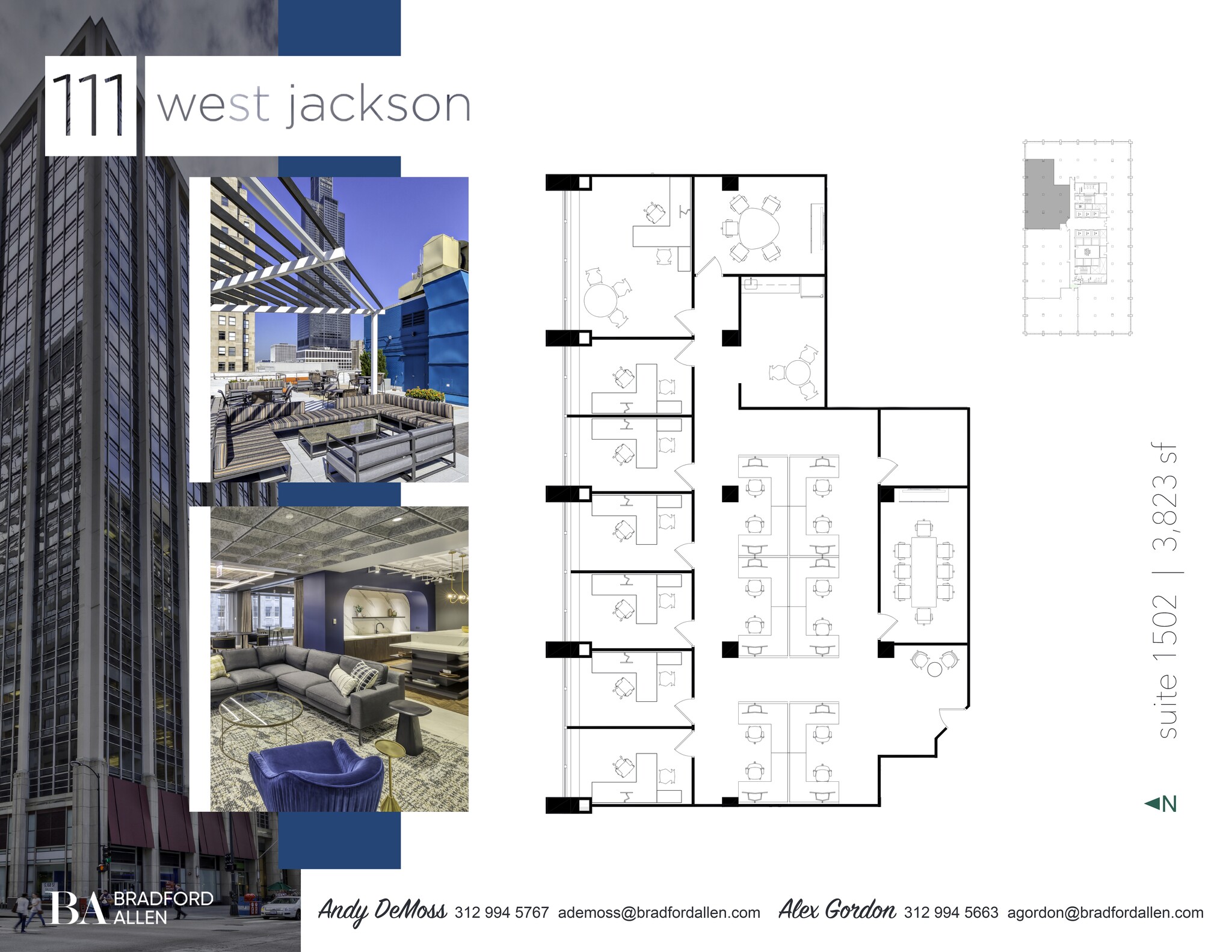 111 W Jackson Blvd, Chicago, IL à louer Plan de site– Image 1 sur 2