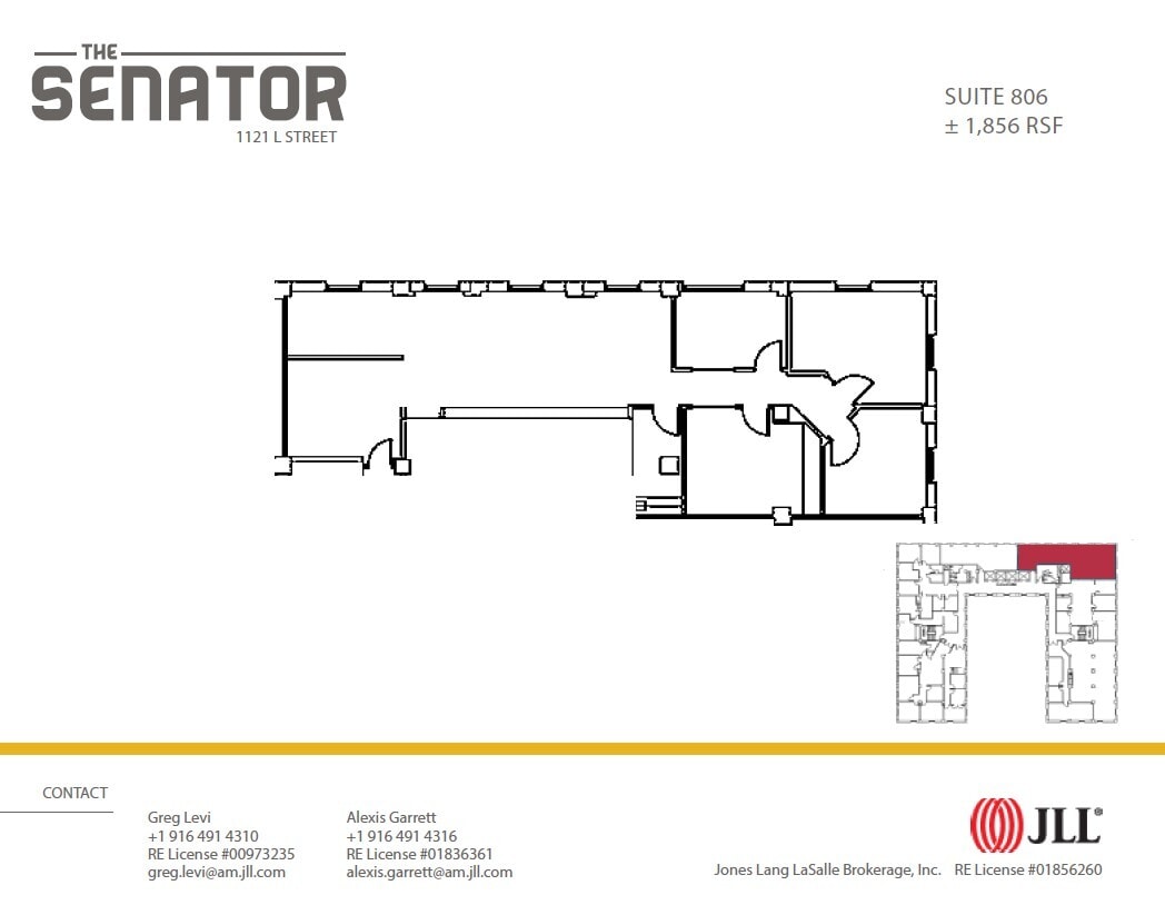 1121 L St, Sacramento, CA à louer Plan d’étage– Image 1 sur 1