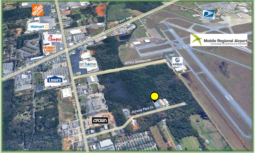 8033 Airway Park Dr, Mobile, AL à louer - Aérien – Image 2 sur 15