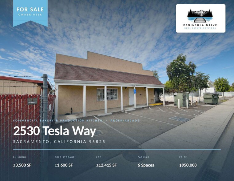 2530 Tesla Way, Sacramento, CA à vendre - Photo de l’immeuble – Image 1 sur 9