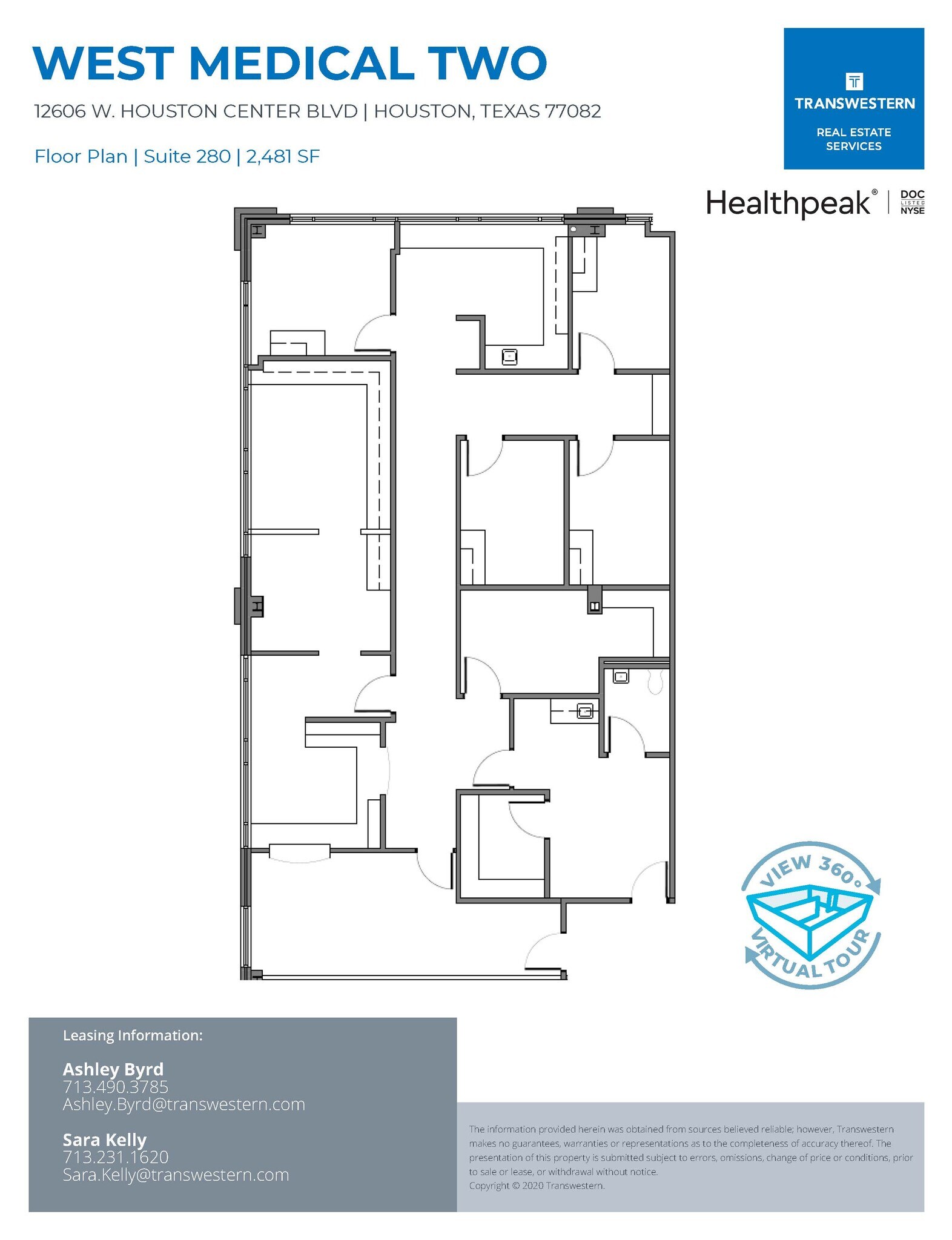 12606 W Houston Center Blvd, Houston, TX à louer Plan d’étage– Image 1 sur 1