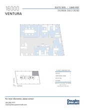 16000 Ventura Blvd, Encino, CA à louer Plan d’étage– Image 1 sur 1